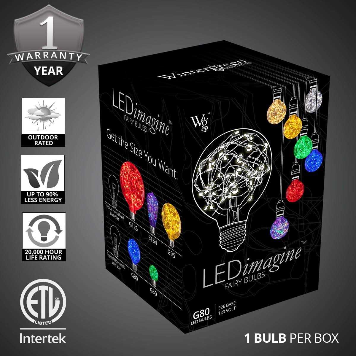 Wintergreen Lighting G95 120V LEDimagine TM Fairy Light Bulb - Image 3