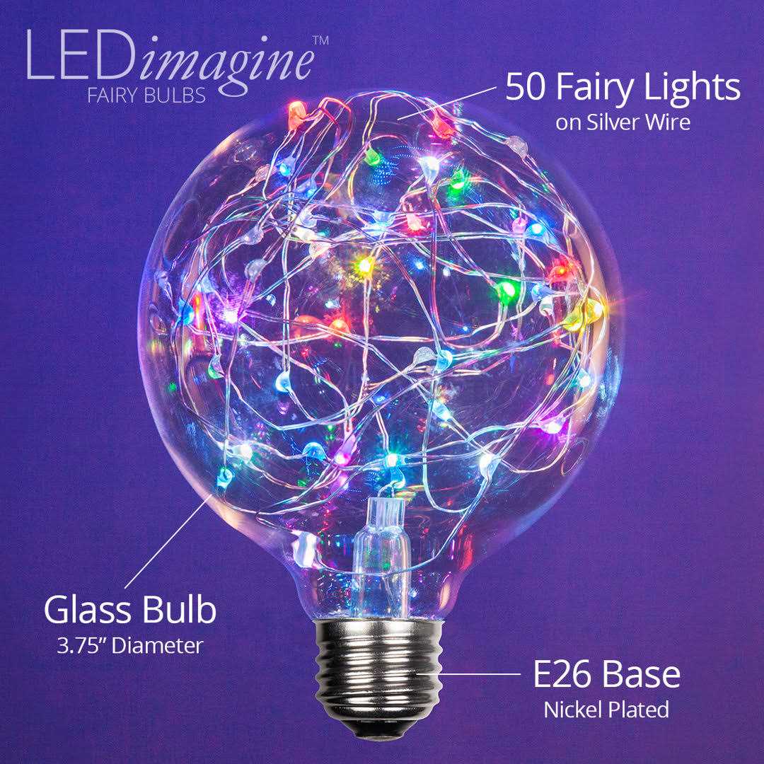 Wintergreen Lighting G95 120V LEDimagine TM Fairy Light Bulb - Image 5