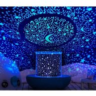 Winice Remote Control and Timer Design Seabed Starry Sky Rotating LED Star Projector for Bedroom