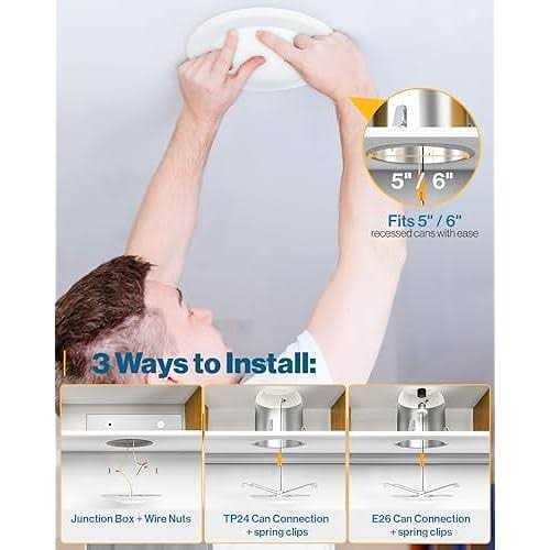 Sunco Lighting 5 inch / 6 inch Flush Mount Disk LED Downlight - Image 5