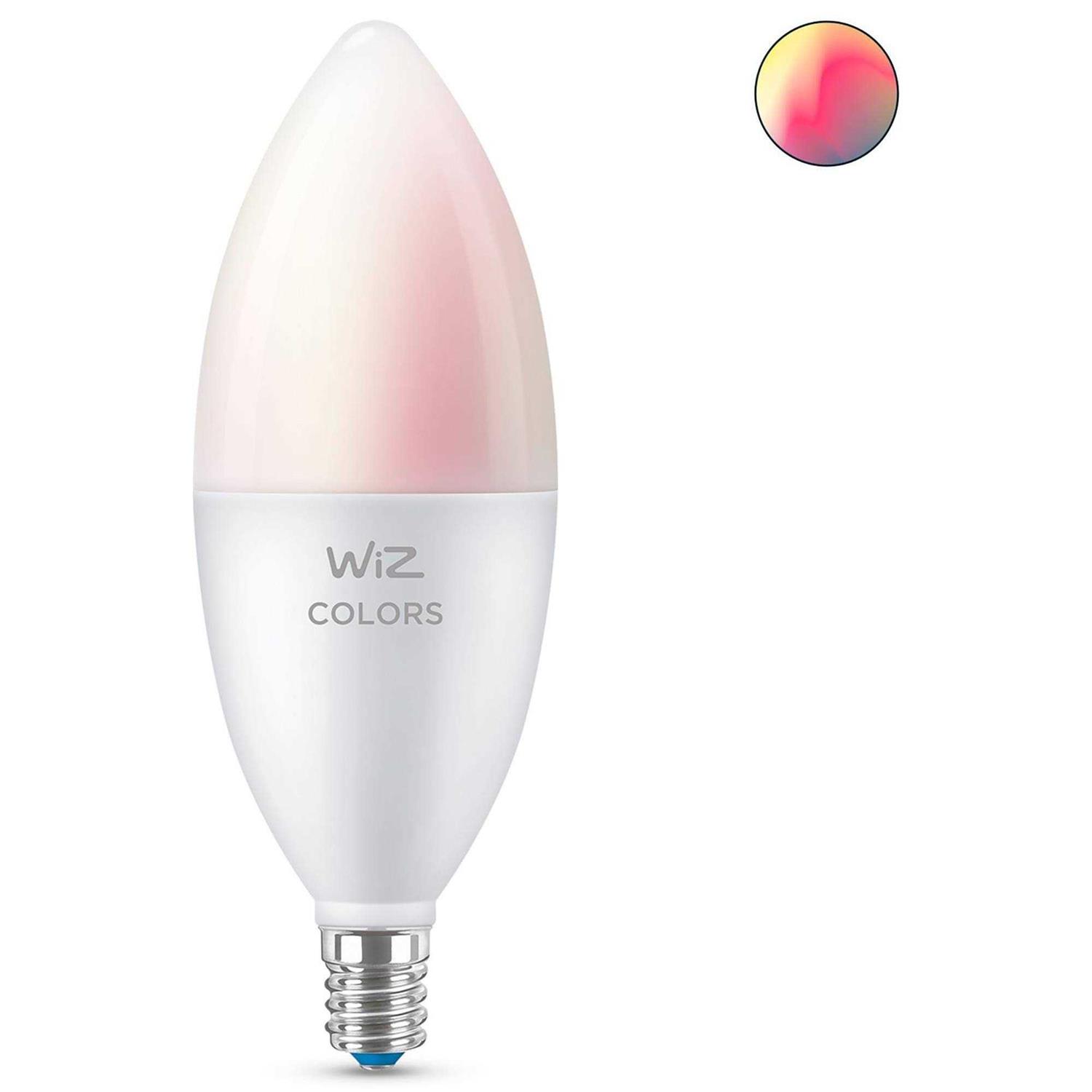 WiZ LED 40W B12 Color Candle Bulb - Image 4