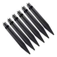 SDTC Tech 8.26 Inch / 21cm ABS Ground Spikes Solar Torch Light Garden Plastic Ground Stakes for Garden Light Pathway Markers