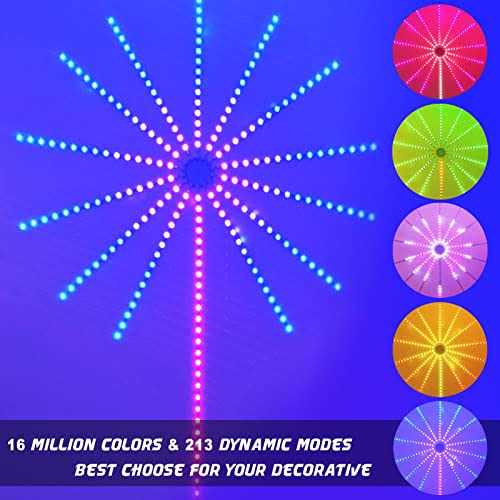 Smart Firework LED Lights, Music Sync LED Lights for Bedroom, Dream Color Changing Party Lights - Image 3