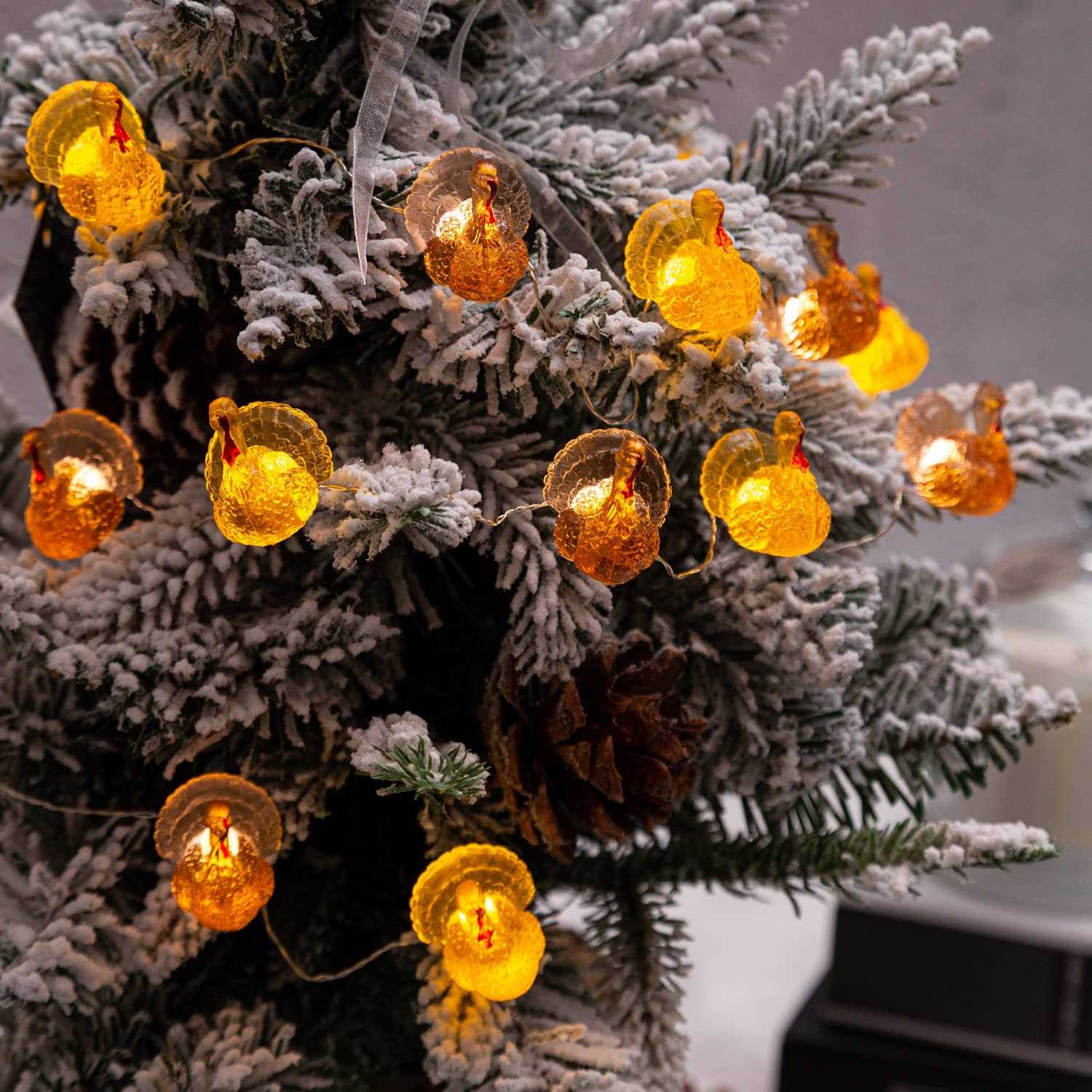 U.i Station Thanksgiving Turkey String Lights for Fall Harvest Theme - Image 5