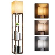 Runtop Floor Lamp with Shelves Modern Shelf Floor Lamp for Display Storage