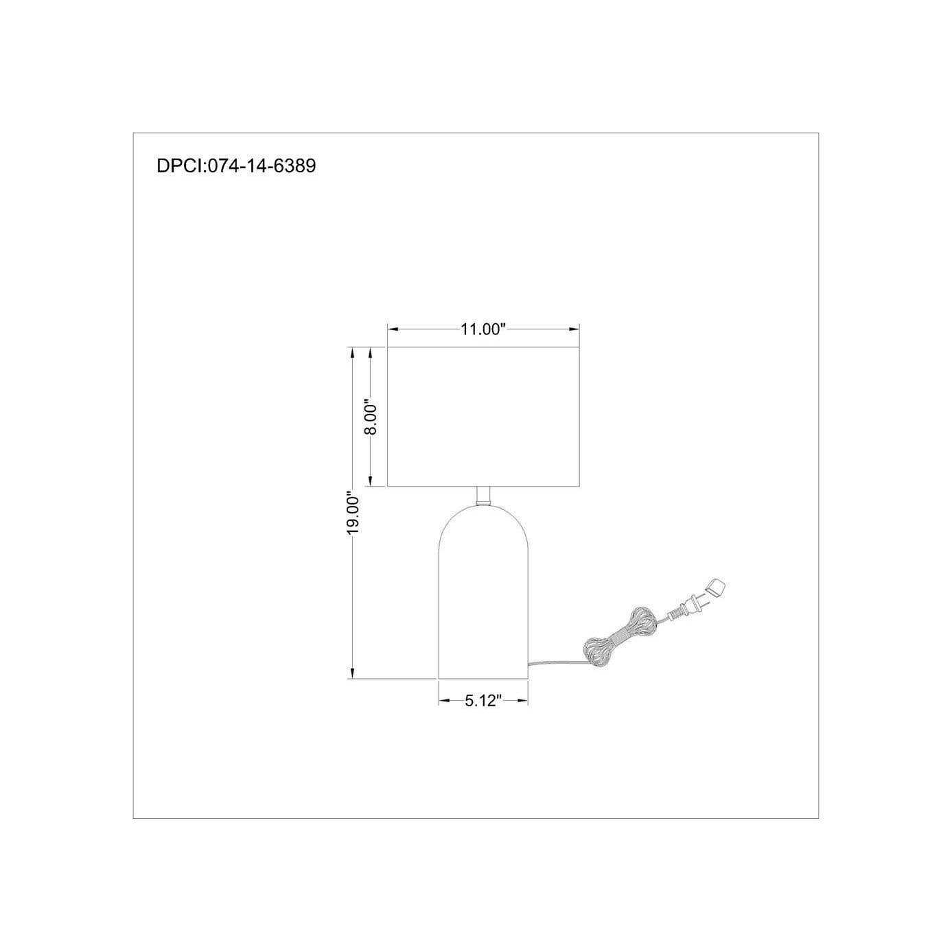 Threshold New Glass Table Lamp with Open Base and - Image 2