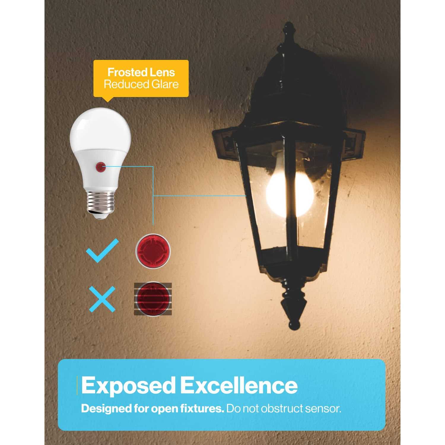 Sunco Lighting A19 Dusk to Dawn 9W LED Light Bulb - Image 3