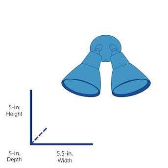 Utilitech 110-Degree 120-Wattage Equivalent Hardwired Halogen White 2-Head Motion-Activated Flood Light with Timer 7636002331 - Image 4