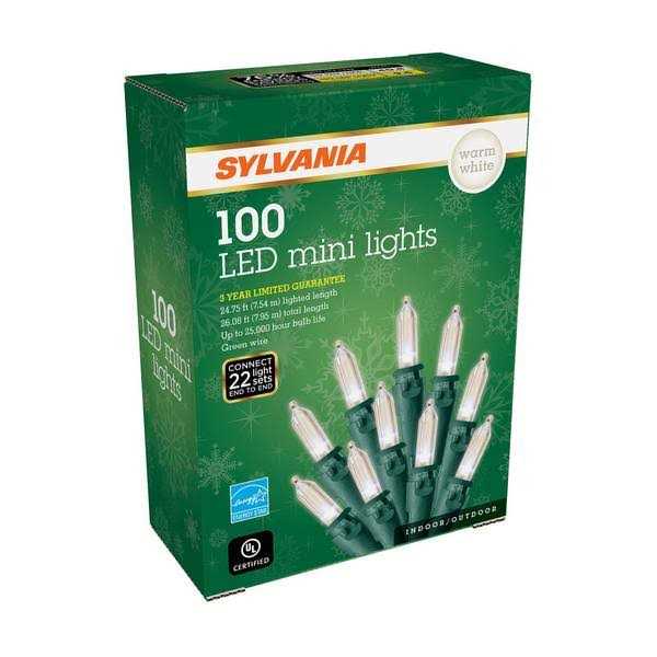 Sylvania 100 Count Warm White Mini LED Light Set