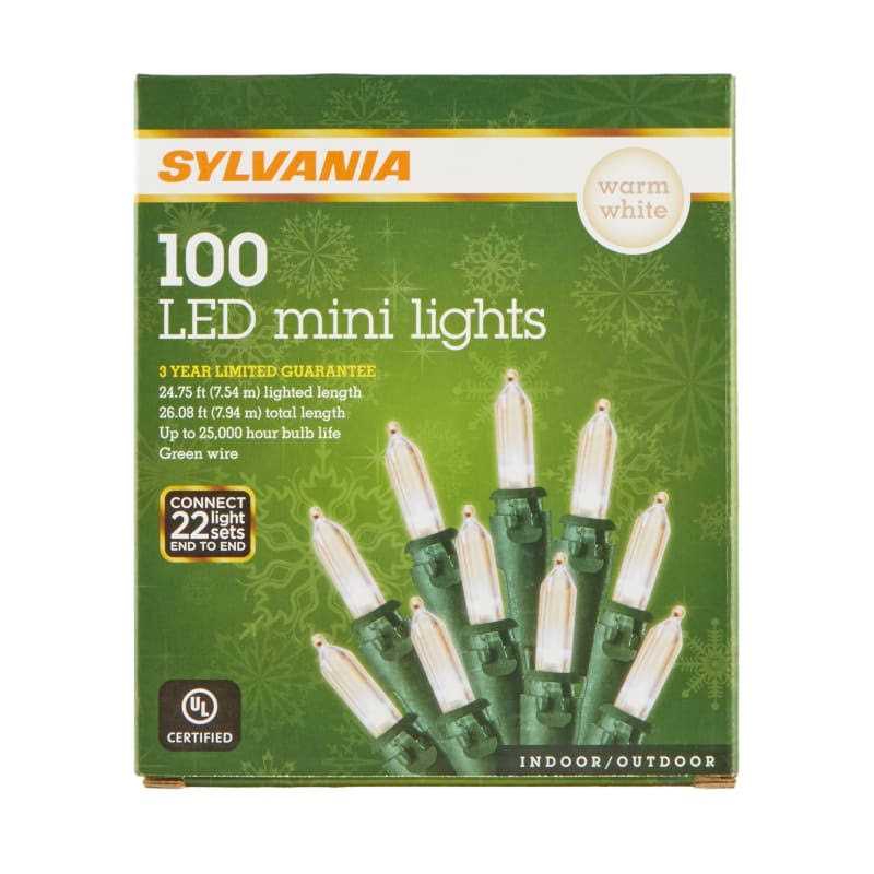 Sylvania 100 Count Warm White Mini LED Light Set - Image 4