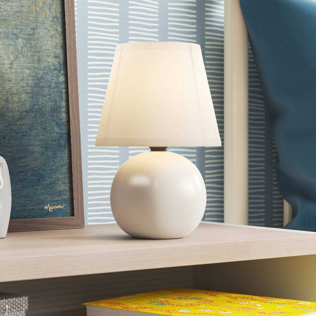 tanemall Adira Ceramic Globe Mini Table Lamp Mack Milo Finish - Image 5