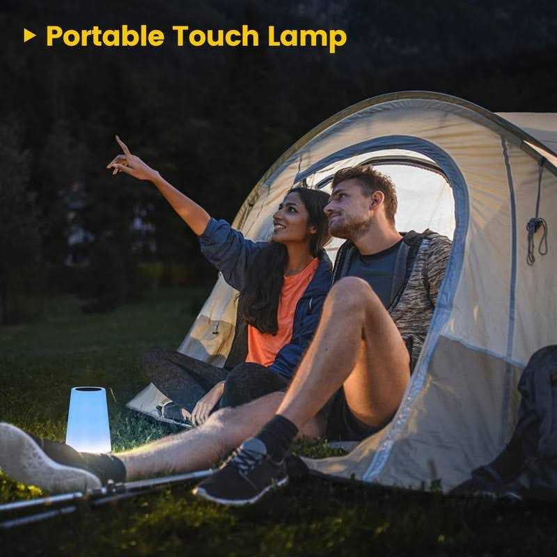 THAUSDAS Night Light Dimmable Touch Lamp For Bedroom Portable Table Bedside Lamp - Image 5