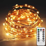 Twinkle Star Copper Wire Fairy String Lights 8 Modes USB Powered