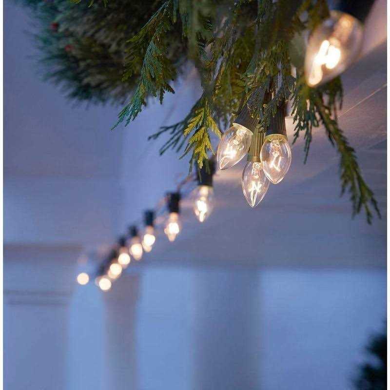 Romasaty 25 Pack Clear Replacement Bulbs C7 Outdoor String Light Bulbs - Image 4