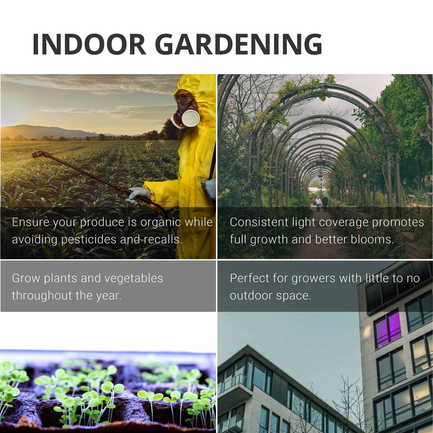 Sunco Lighting 4FT LED Grow Lights Full Spectrum for Indoor Plants 80w - Image 2