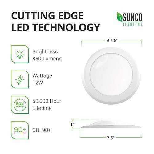 Sunco Lighting 24 Pack 5 Inch / 6 Inch Flush Mount Disk LED Downlight - Image 3