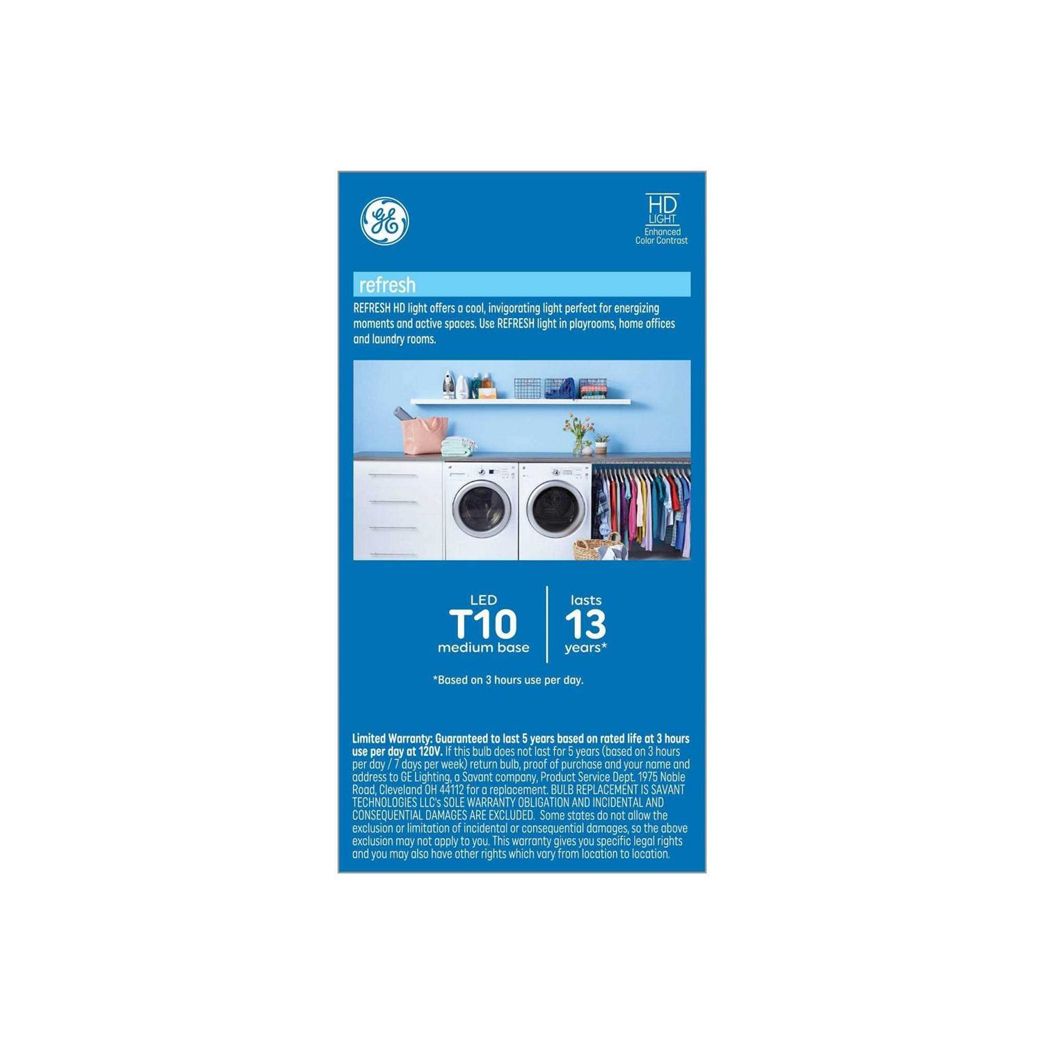 GE 60-Watt EQ T10 Daylight Medium Base Dimmable LED Light Bulb 93130808 - Image 5