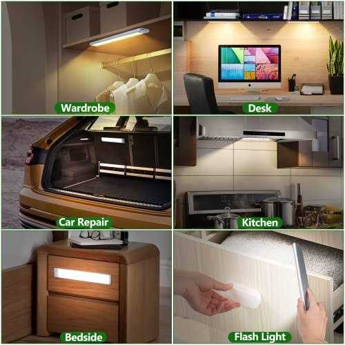 Under Cabinet Lights Motion Sensor Lights Indoor 3 Color Temperatures Wireless USB-C Rechargeable Night Lights - Image 5