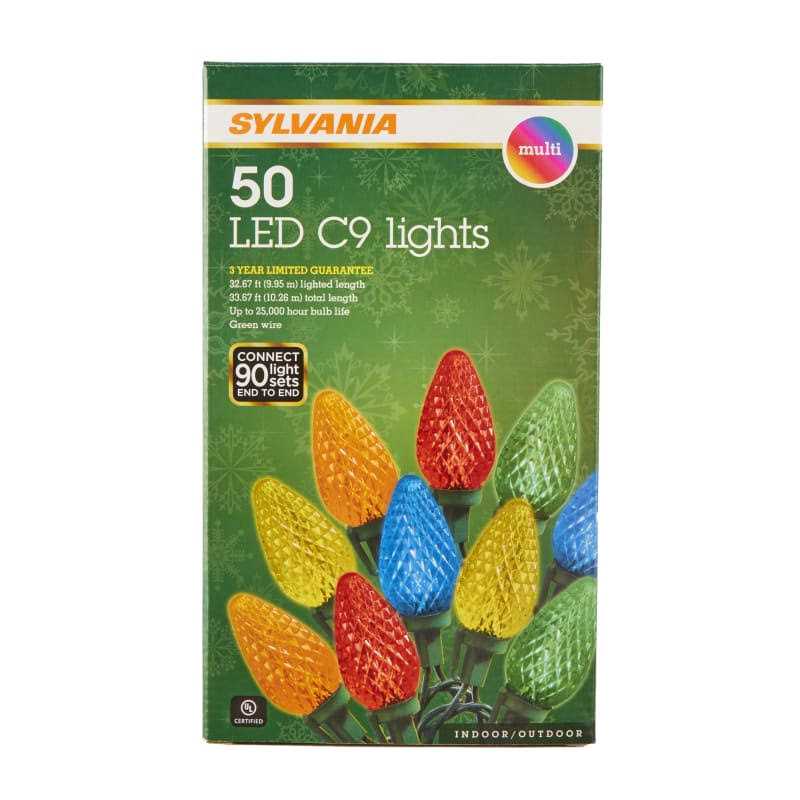 Sylvania 50 Lt C9 Faceted Multi Set LED Lights - Image 2