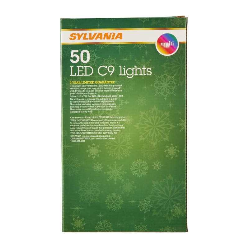 Sylvania 50 Lt C9 Faceted Multi Set LED Lights - Image 4
