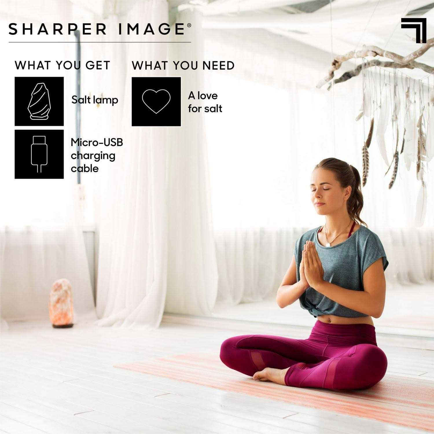 The Sharper Image Crystal Salt Lamp Color Changing - Image 4