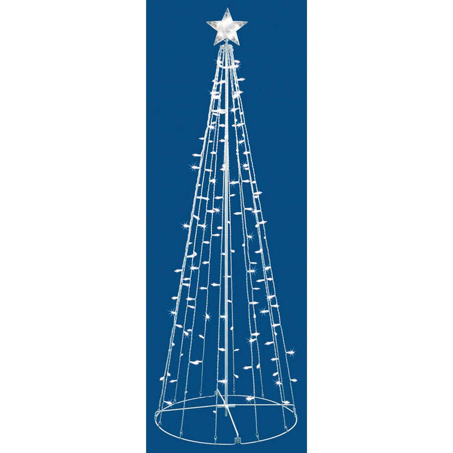 Sienna 7 ft. Incandescent White Yard Decor Twinkle String Tree 9350471