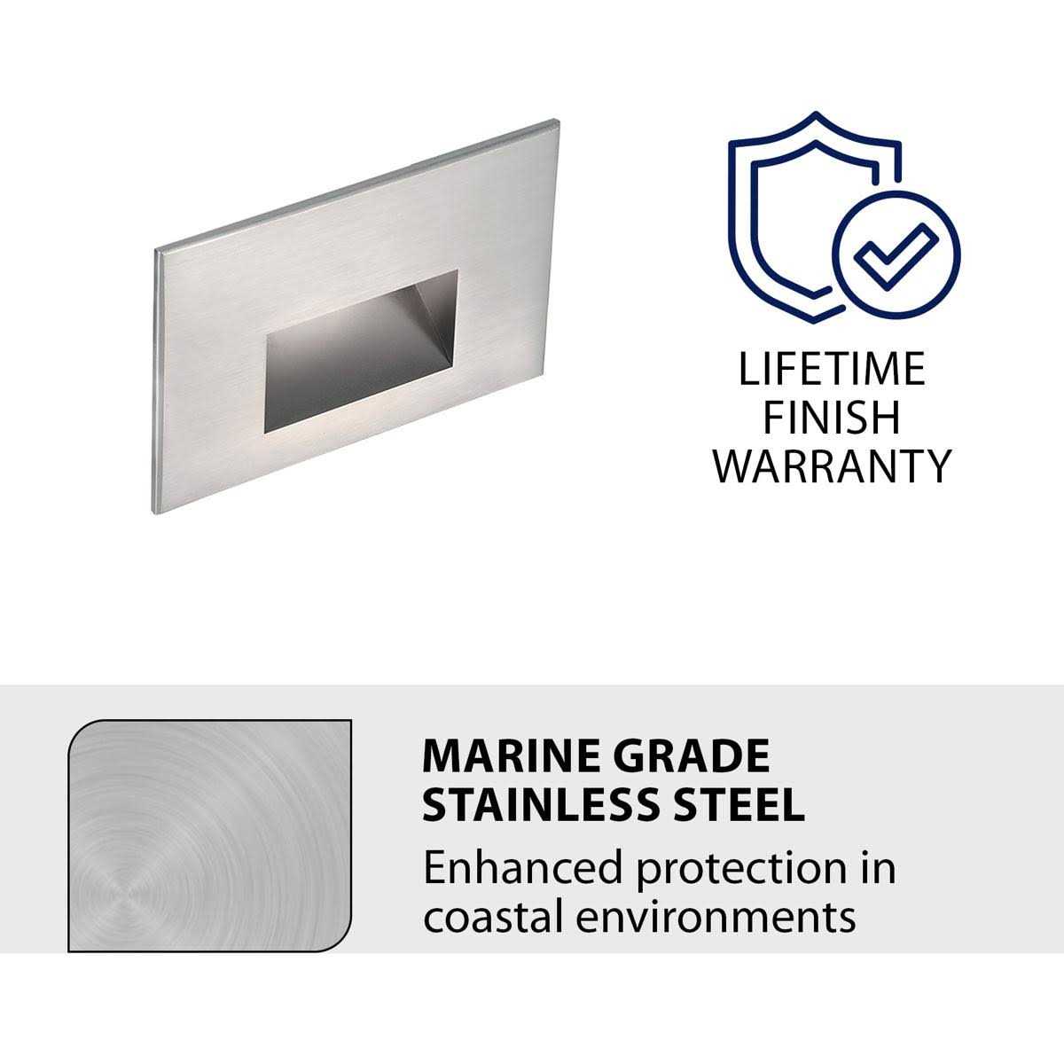 WAC Lighting LED 12V LEDme Horizontal Step & Wall Light 4011-30 - Image 2