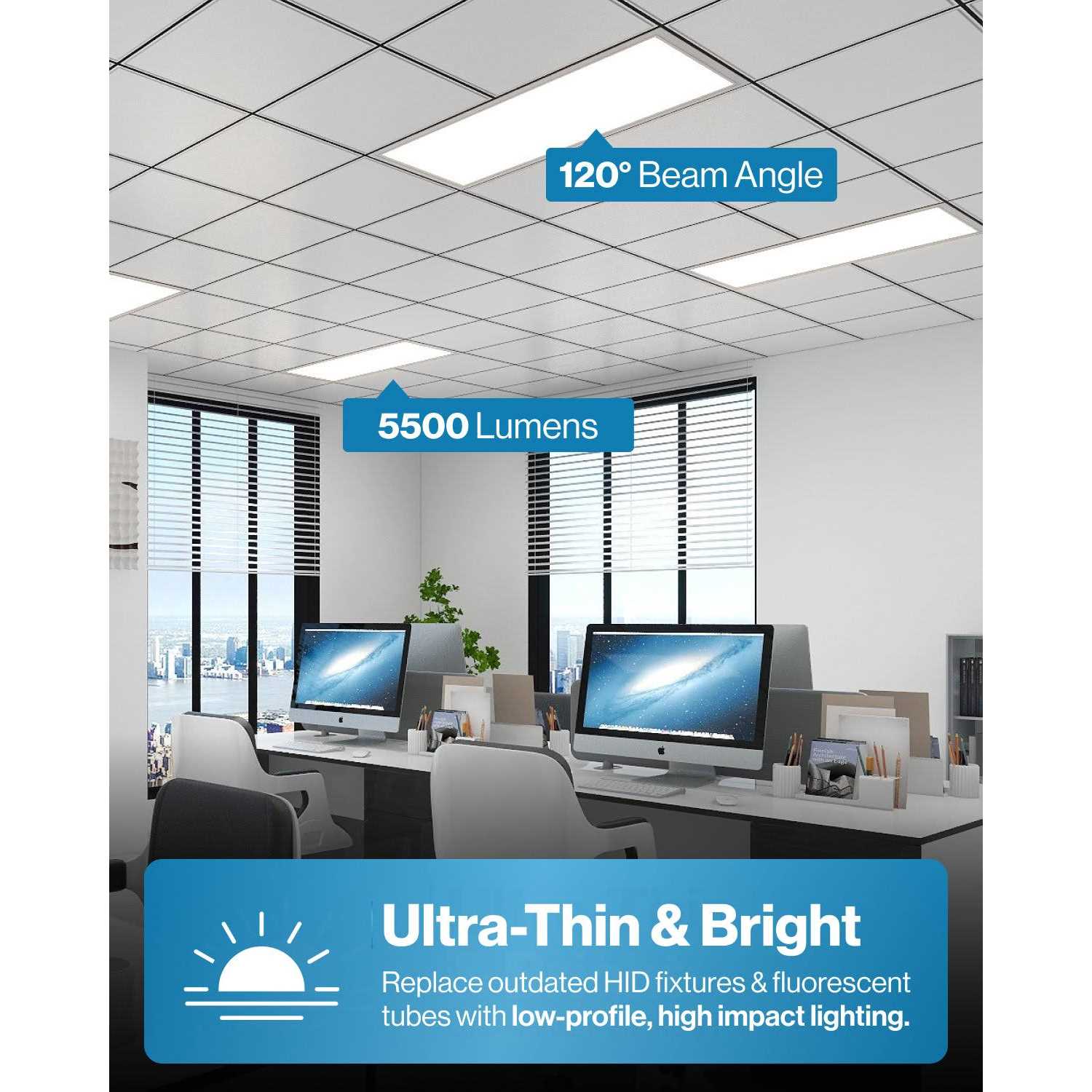 Sunco LED Ceiling Panel Light - Image 3