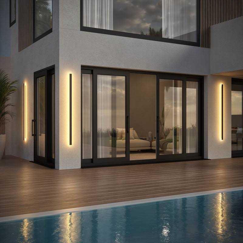 Svelte Outdoor Linear Wall Lamp - Image 3