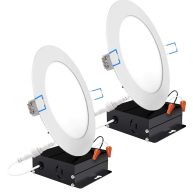 Sunco Lighting 12 Pack 6 Inch Slim LED Downlight with Junction Box