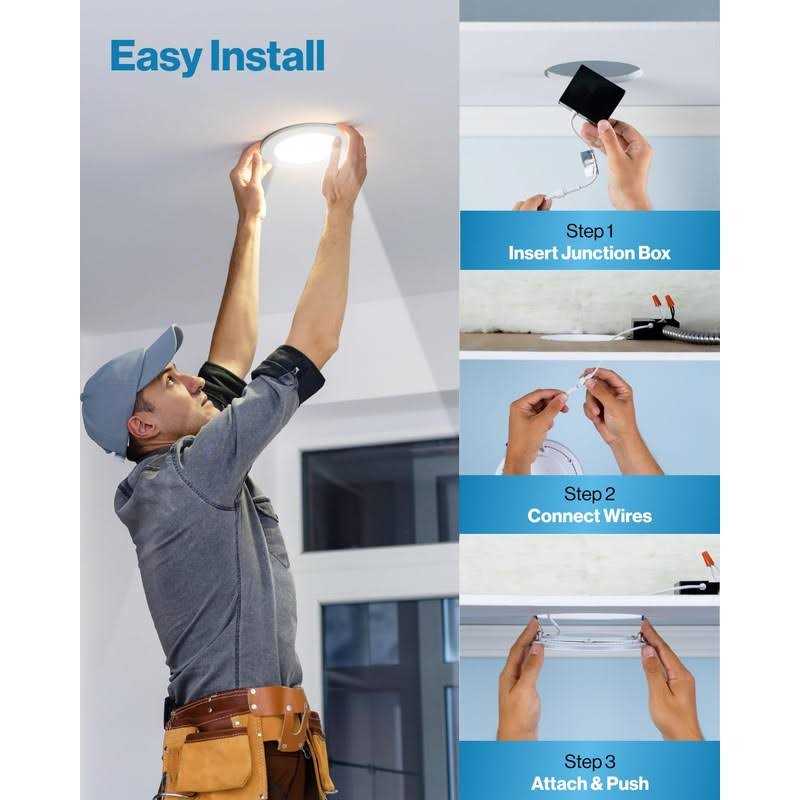 Sunco Lighting 12 Pack 6 Inch Slim LED Downlight with Junction Box - Image 2