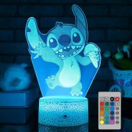 Stitch 3D Cute Night Light Stitch Gifts for Kids,Stitch Toys Patterns & 16 Color Change with Remote Control Kids Room Decor