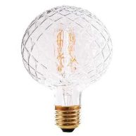 Vintage LED Edison Bulb G95 G30 4W Dimmable LED Filament Bulb Globe Pineapple Shaped Light Bulb 2300K Warm White E26 400Lumen