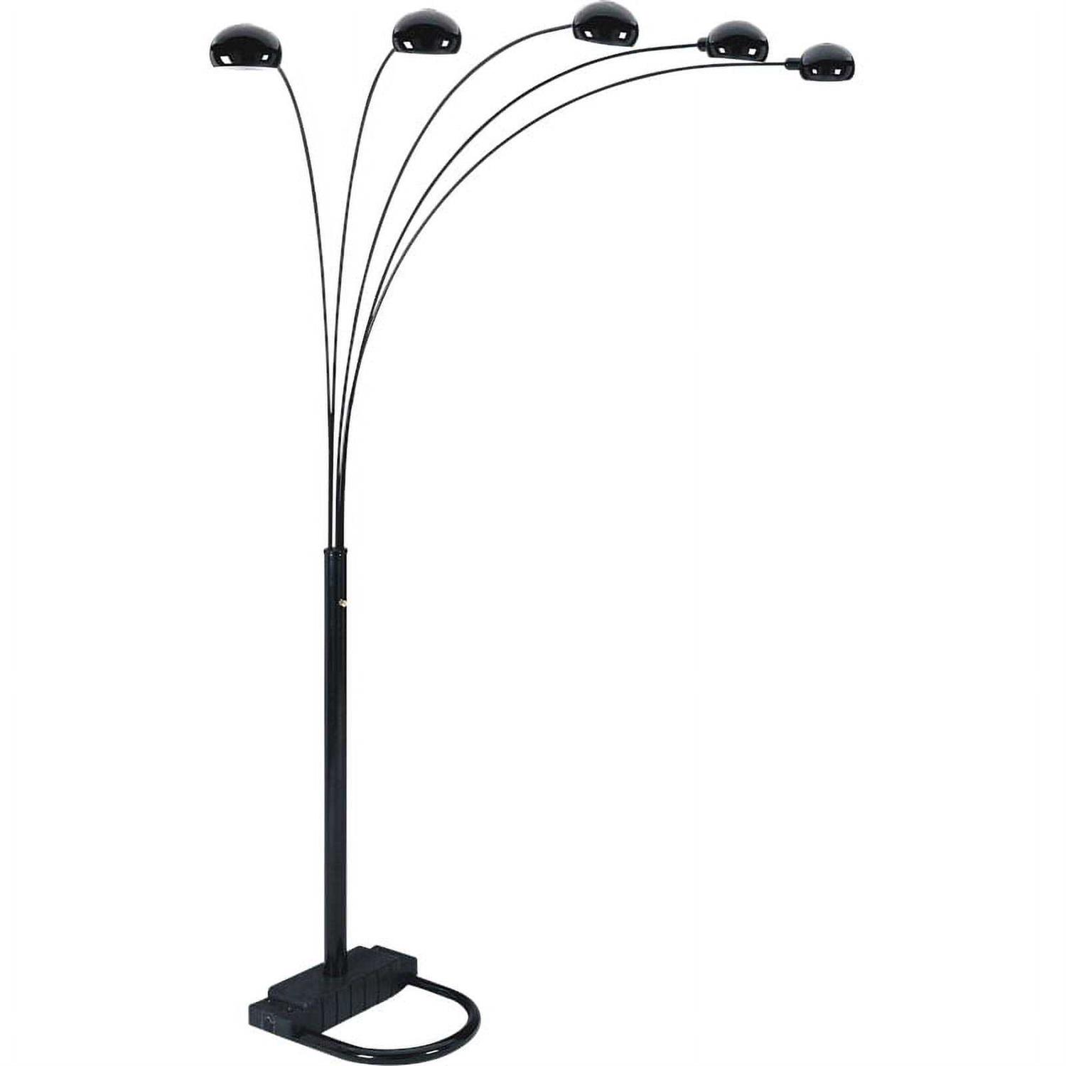 SH Lighting Illona 84 Tall Adjustable Five Arm Metal Floor Lamp