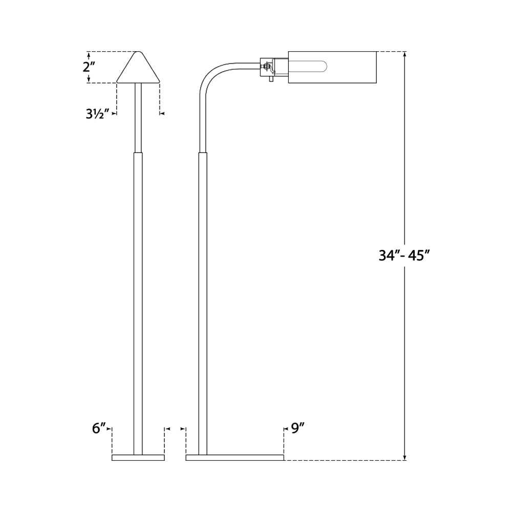 Studio Adjustable Floor Lamp Visual Comfort Signature - Image 2
