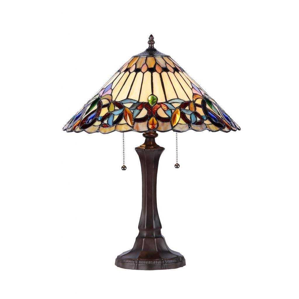 Tiffany Style Victorian Design 2-light Table Lamp - Image 2