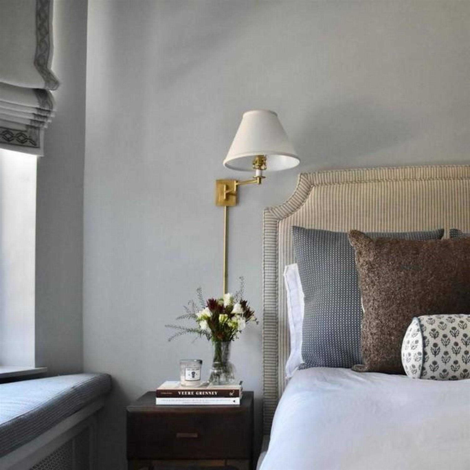 Visual Comfort Signature Primitive Swing Arm Wall Sconce Natural Paper S 2500HAB-NP - Image 5