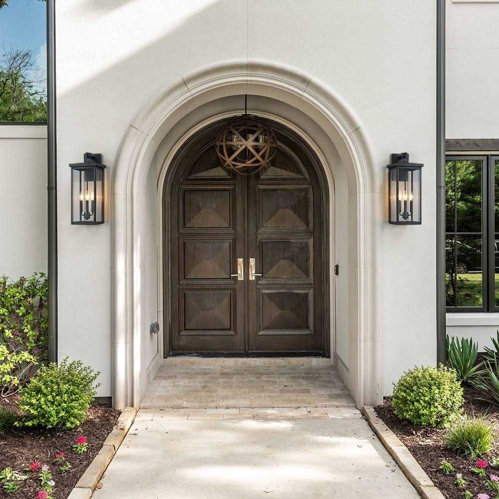 True Fine Forti 3-Light Large Black Outdoor Wall Sconce Lantern Light - Image 3