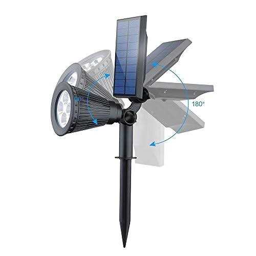 T-SUN Solar Spotlights Waterproof Outdoor Solar Spot Lights Auto-ON/Off Adjustable Solar Lights for Tree - Image 2