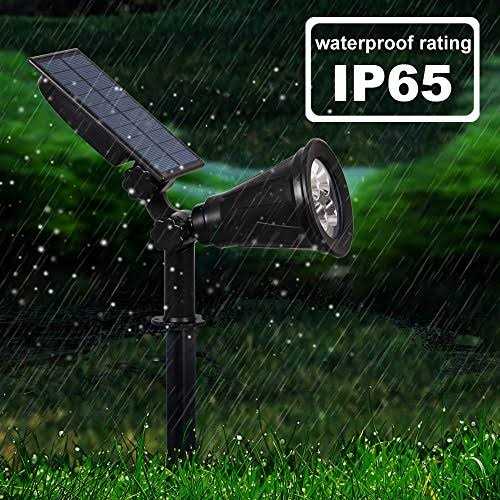T-SUN Solar Spotlights Waterproof Outdoor Solar Spot Lights Auto-ON/Off Adjustable Solar Lights for Tree - Image 4