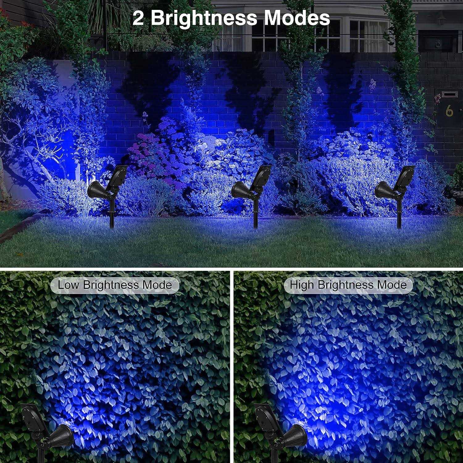 T-SUN Solar Spotlights Waterproof Outdoor Solar Spot Lights Auto-ON/Off Adjustable Solar Lights for Tree - Image 2