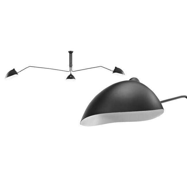 Serge Mouille Ceiling Lamp, Black 17098552