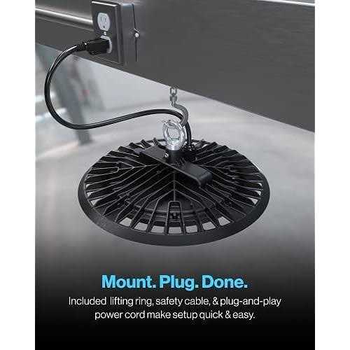 Sunco Lighting Sunco UFO LED High Bay Light Plug & Play Lighting for Warehouse - Image 2