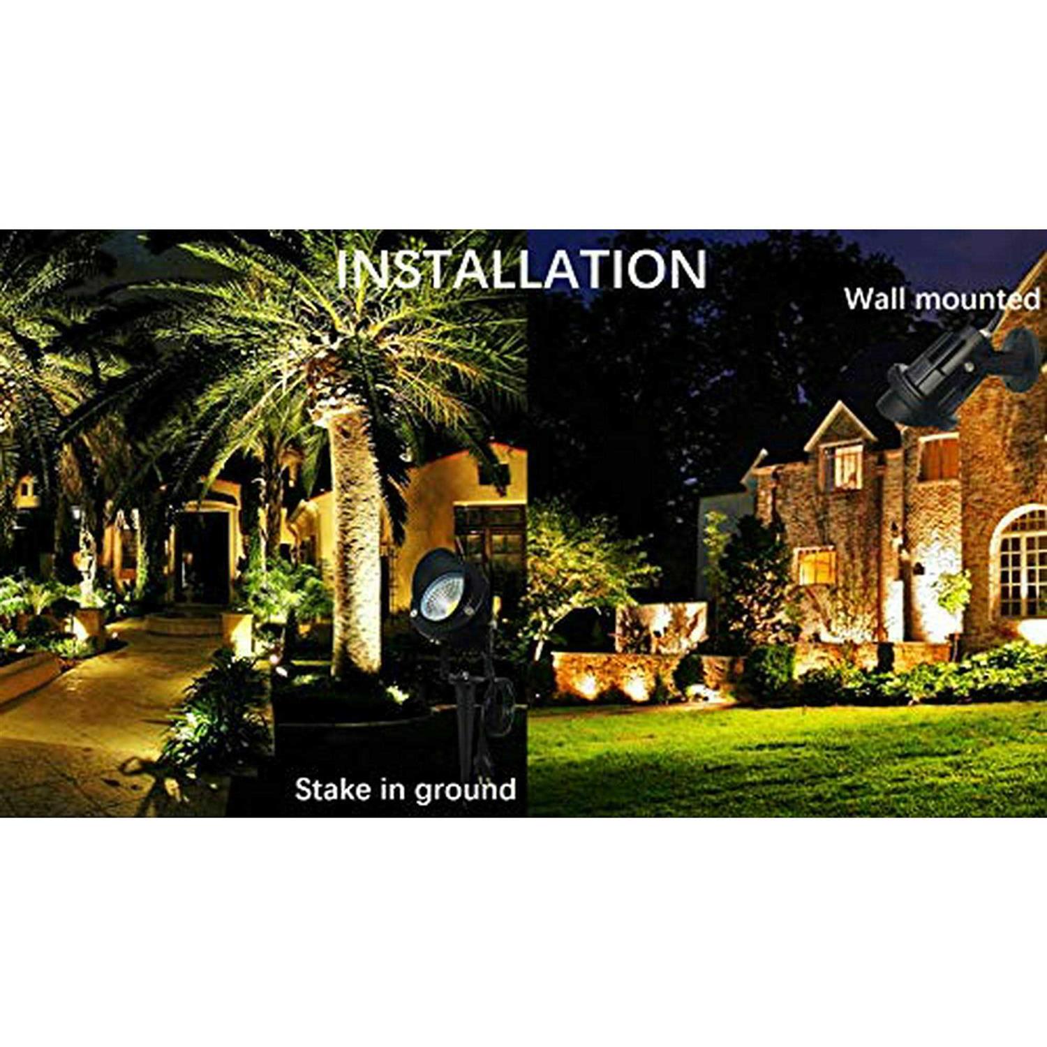 TOVEENEN LED Landscape Lights 10Watt 1000lm Flag Light Tree Lights with Plug Weatherproof Outdoor Decorations Lighting - Image 2