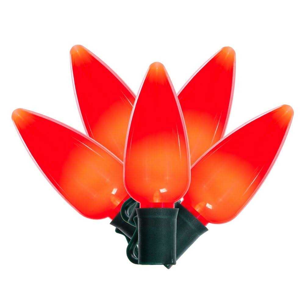 Vickerman 25 Ceramic C9 LED Light on Green 22awg Wire - Image 4