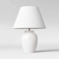 Threshold New Turned Ceramic Table Lamp