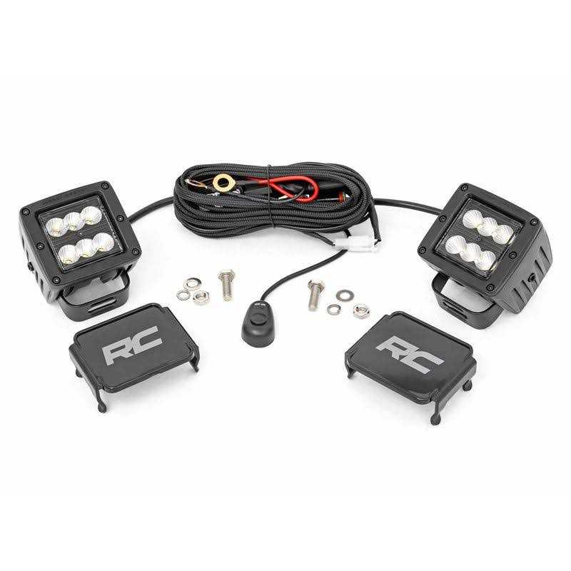 Rough Country 70803BL 2-inch Flush Mount Black Series Cree LED Square Lights - Image 4