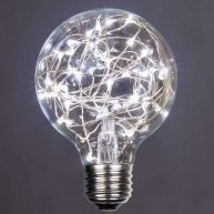 Wintergreen Lighting G80 120V LEDimagine TM Fairy Light Bulb