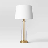 Threshold Tapered Fillable Table Lamp with USB