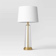 Threshold Tapered Fillable Table Lamp with USB